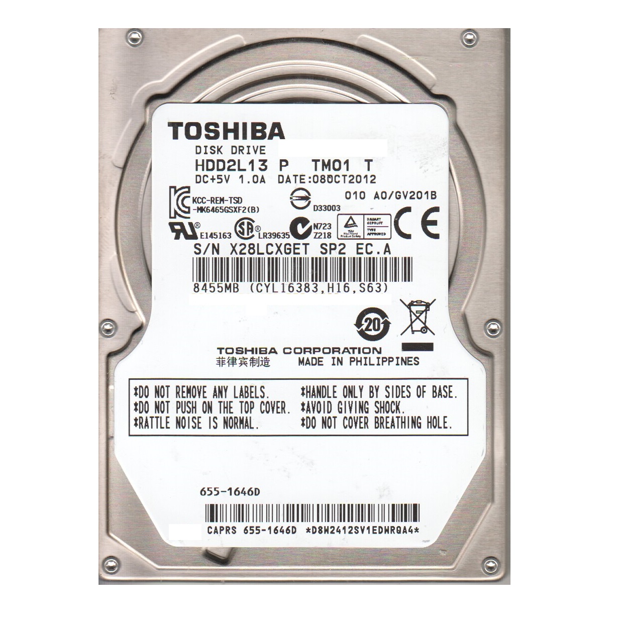 Ổ cứng HDD Toshiba 500G
